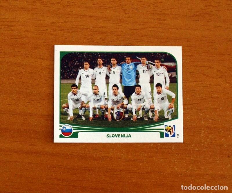 Cromos de f&uacute;tbol: Eslovenia -N&ordm; 239 Alineaci&oacute;n-Equipo -Mundial South Africa 2010 FIFA World Cup-Panini -Nunca Pegado