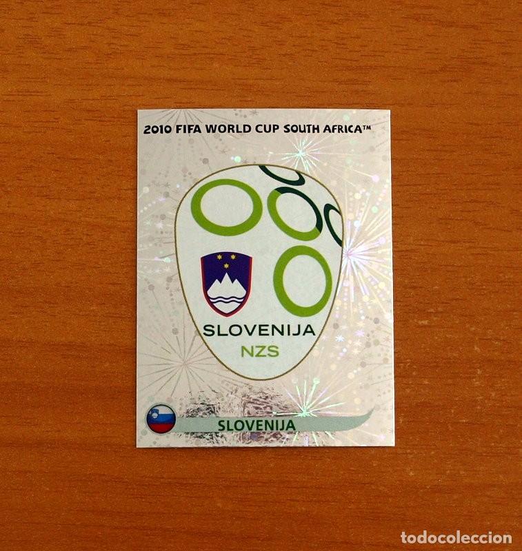 Cromos de f&uacute;tbol: Eslovenia -N&ordm; 240 Escudo -Mundial South Africa 2010 FIFA World Cup-Panini -Nunca Pegado
