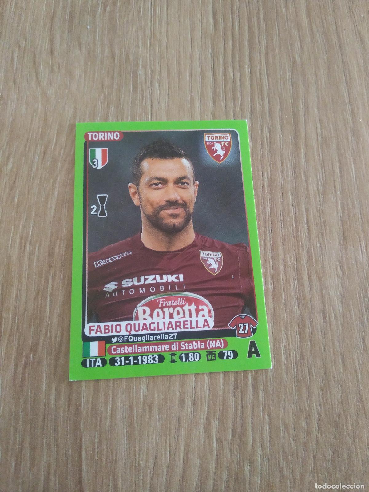 Cromos de f&uacute;tbol: 490 FABIO QUAGLIARELLA TORINO CROMO FUTBOL PANINI LIGA ITALIA 14-15 CALCIATORI 2014-2015
