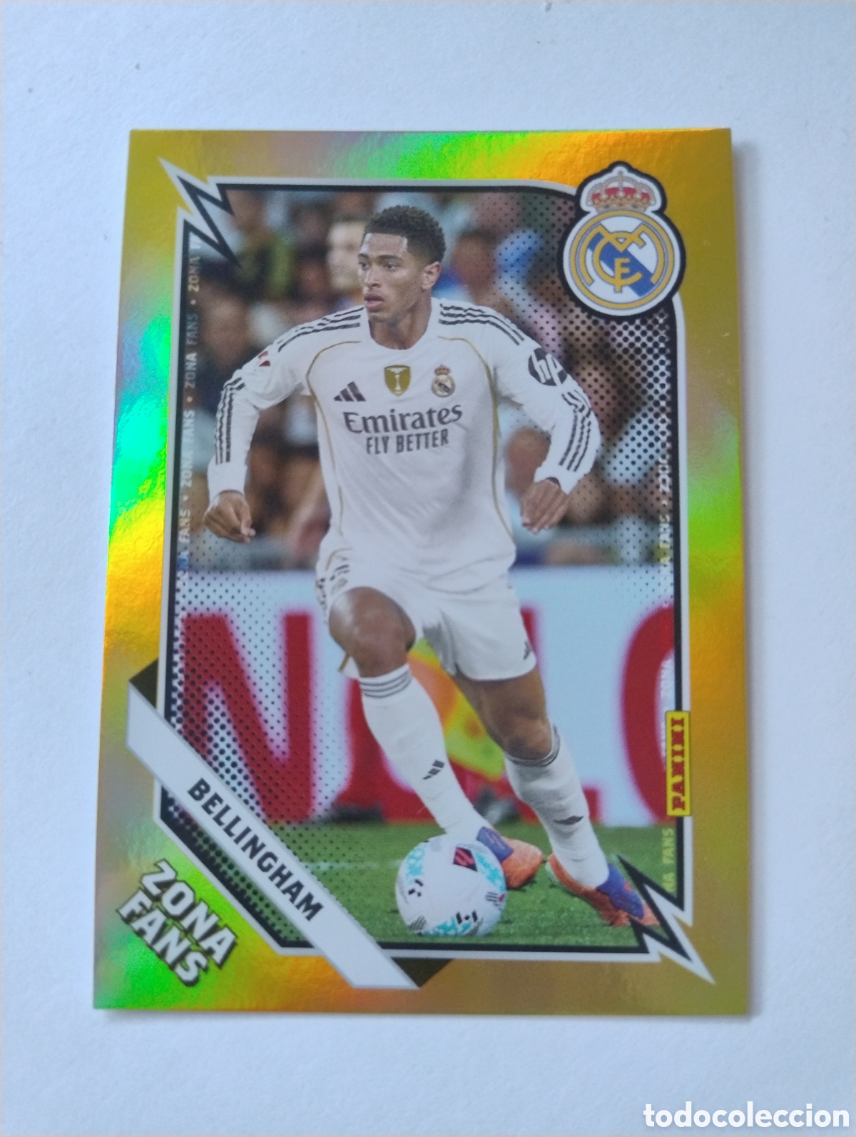 Cromos de f&uacute;tbol: KO 38 - Bellingham - Real Madrid - Panini Club 2025 - 2026 Zona Fans Kromix Paralela