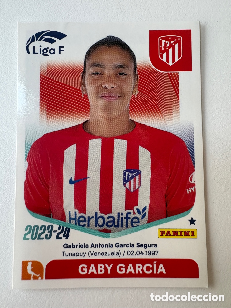 Cromos de f&uacute;tbol: Cromo Gaby Garc&iacute;a Atl&eacute;tico de Madrid 33 Panini Liga F 2023-24