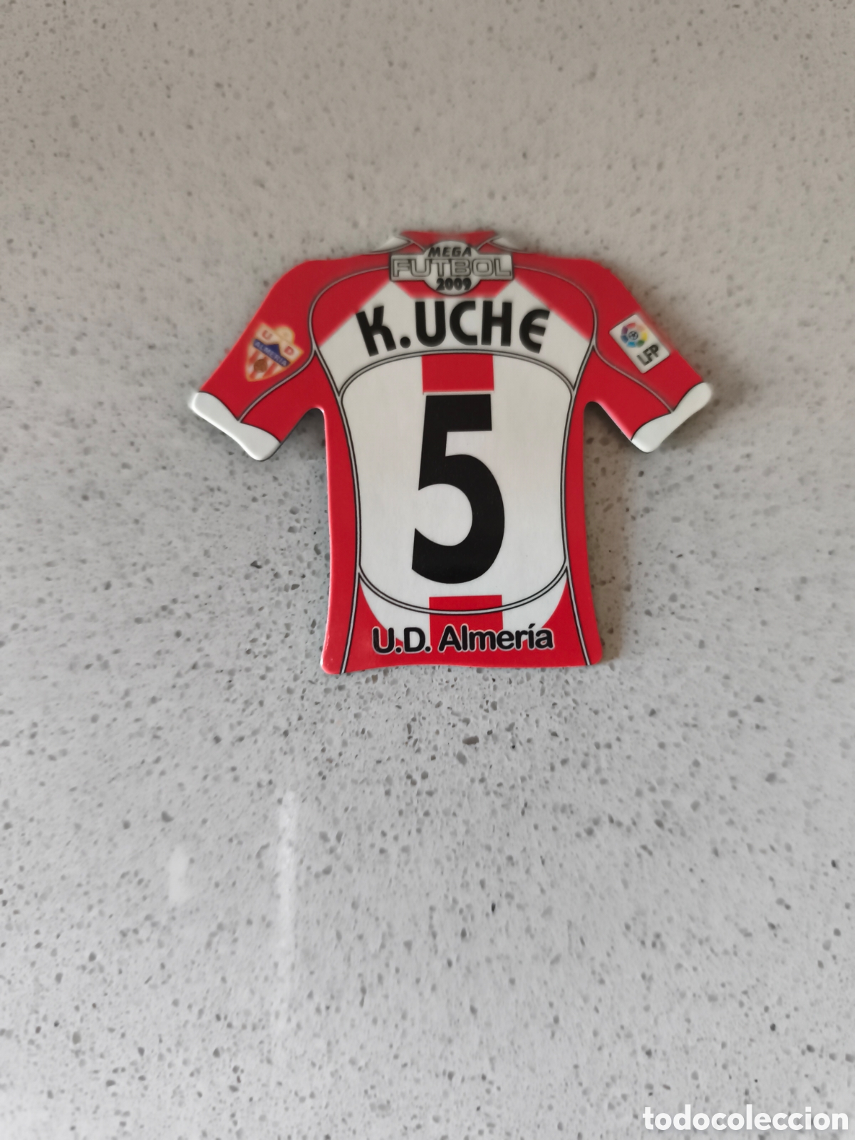 Cromos de Futebol: CAMISETA IMAN NUMERO 5 K. UCHE ALMERIA. MEGA FUTBOL MAGNETS 2008-2009
