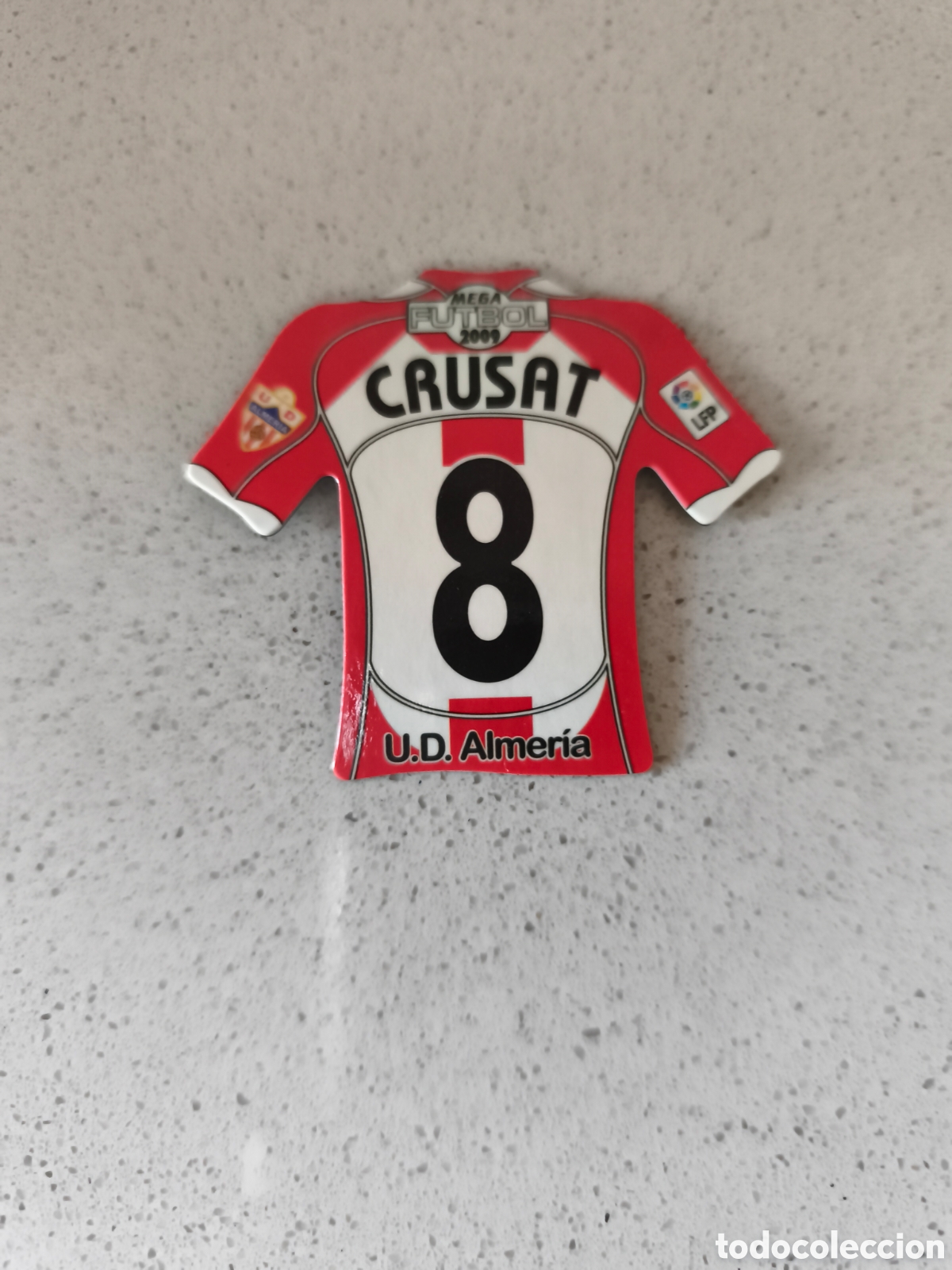 Cromos de Futebol: CAMISETA IMAN NUMERO 8 CRUSAT ALMERIA. MEGA FUTBOL MAGNETS 2008-2009