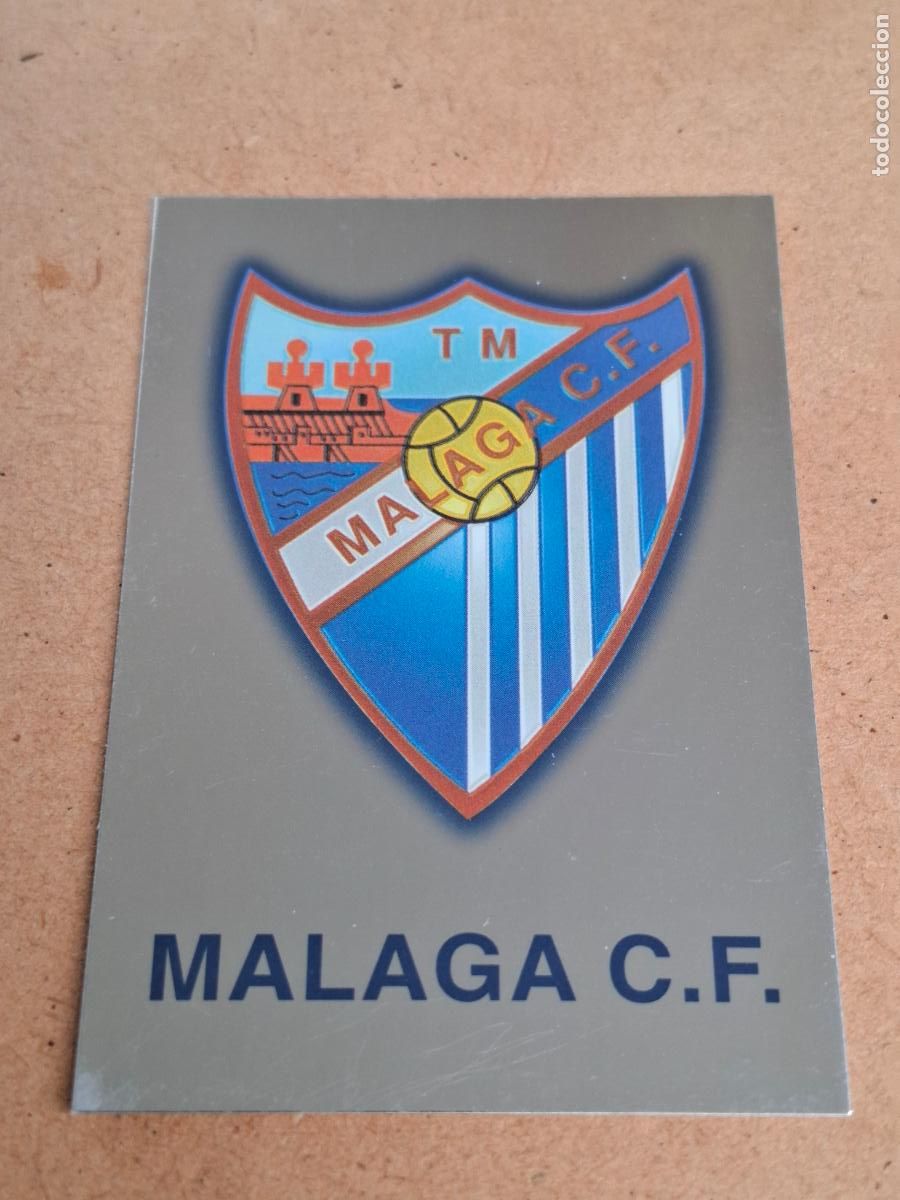 Figurine di Calcio: MUNDICROMO 2001 2002 01 02 - 148 ESCUDO M&Aacute;LAGA CF ( BRILLO LISO ) - CP13