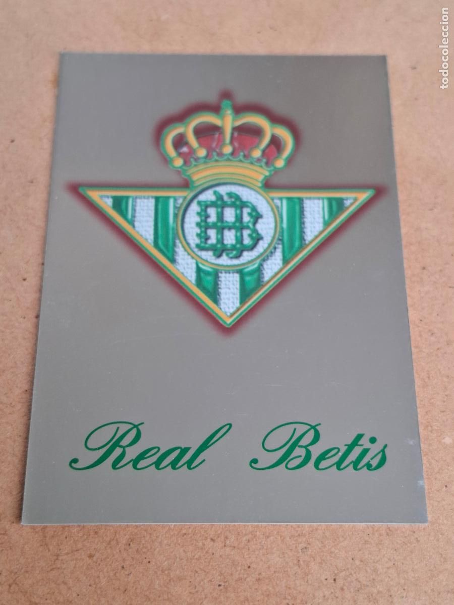Cromos de f&uacute;tbol: MUNDICROMO 2001 2002 01 02 - 203 ESCUDO REAL BETIS ( BRILLO LISO ) - CP13