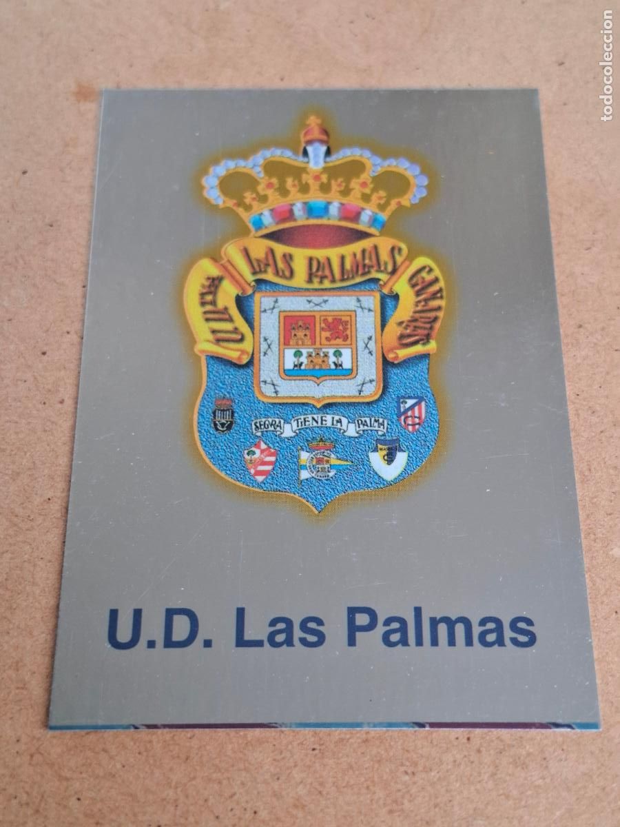 Cromos de f&uacute;tbol: MUNDICROMO 2001 2002 01 02 - 211 ESCUDO UD. LAS PALMAS ( BRILLO LISO ) - CP13