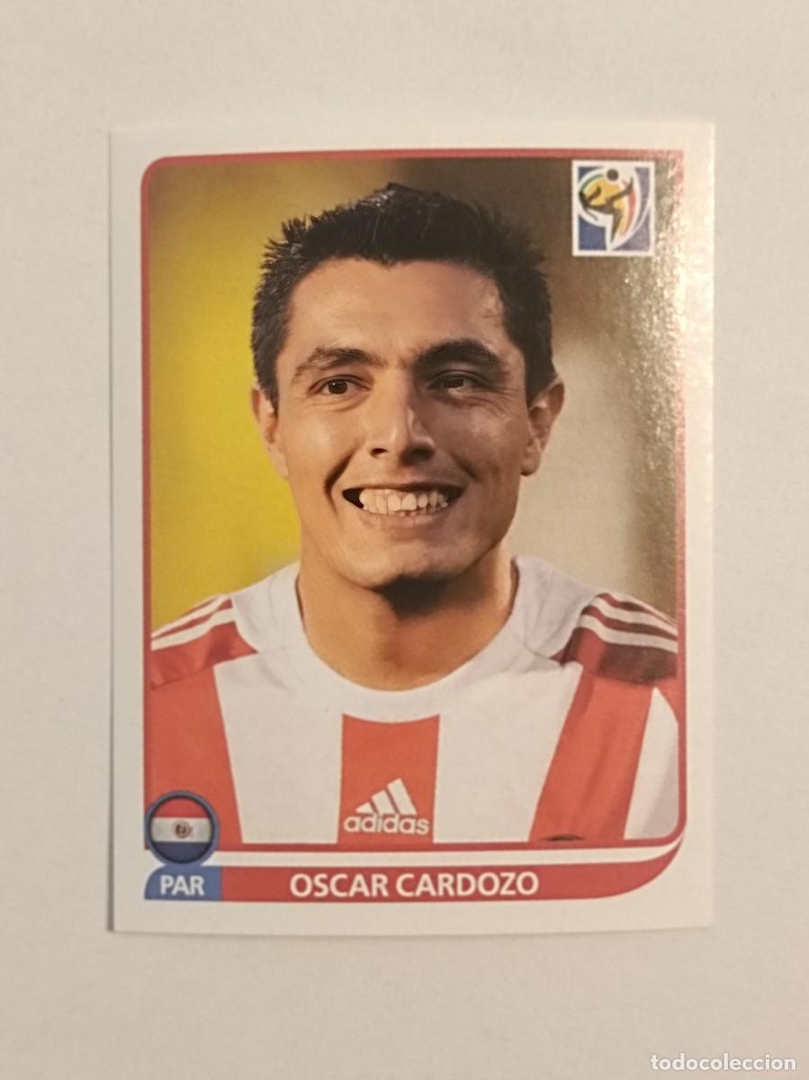 Football Stickers: #447 OSCAR CARDOZO (PARAGUAY) MUNDIAL SUDAFRICA 2010 PANINI