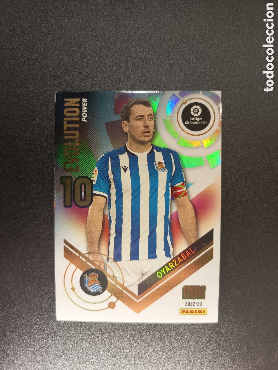 Football Stickers: P398 P 398 OYARZABAL REAL SOCIEDAD EVOLUTION POWER MEGACRACKS 2022-23 2022 2023