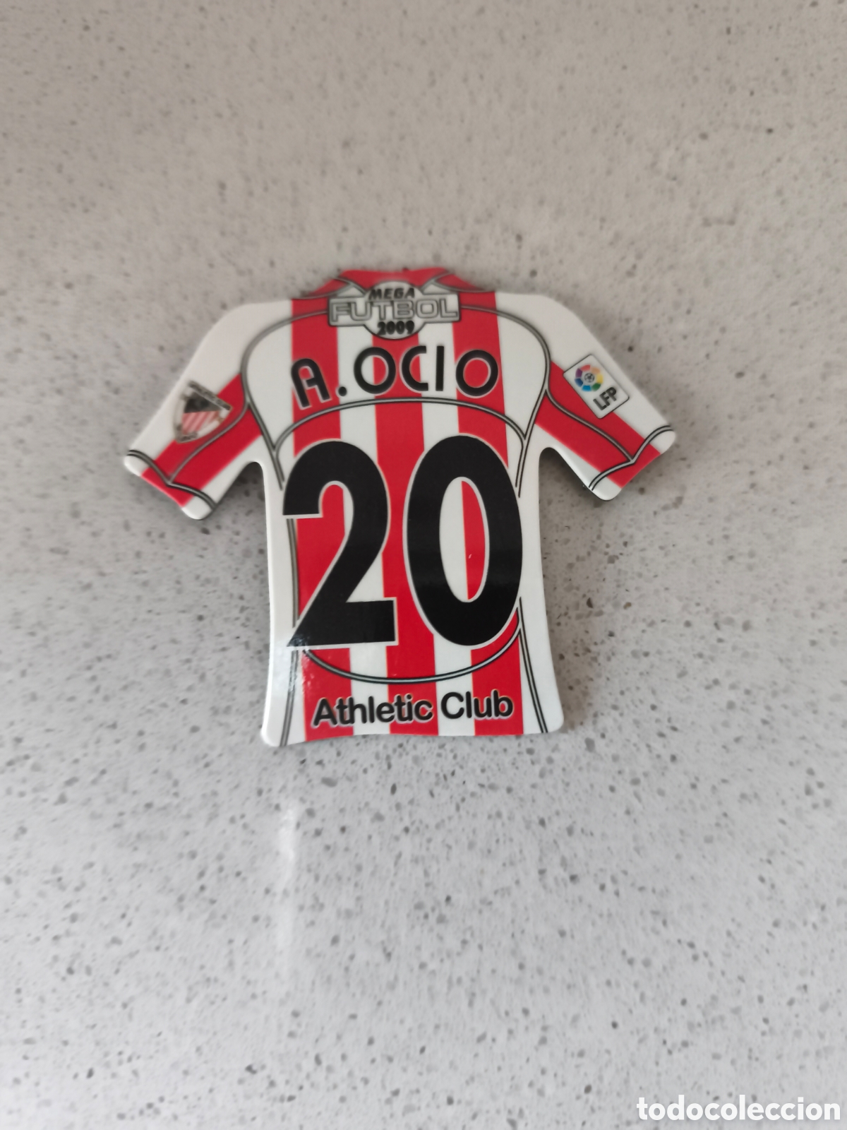 Football Stickers: CAMISETA IMAN NUMERO 20 A. OCIO ATHLETIC CLUB BILBAO. MEGA FUTBOL MAGNETS 2008-2009