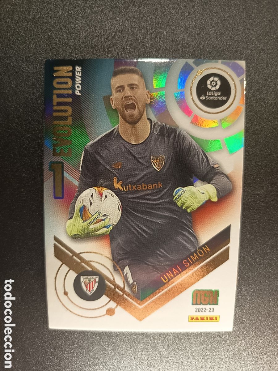 Cromos de f&uacute;tbol: P402 P 402 UNAI SIM&Oacute;N ATHLETIC BILBAO EVOLUTION POWER MEGACRACKS 2022-23 2022 2023
