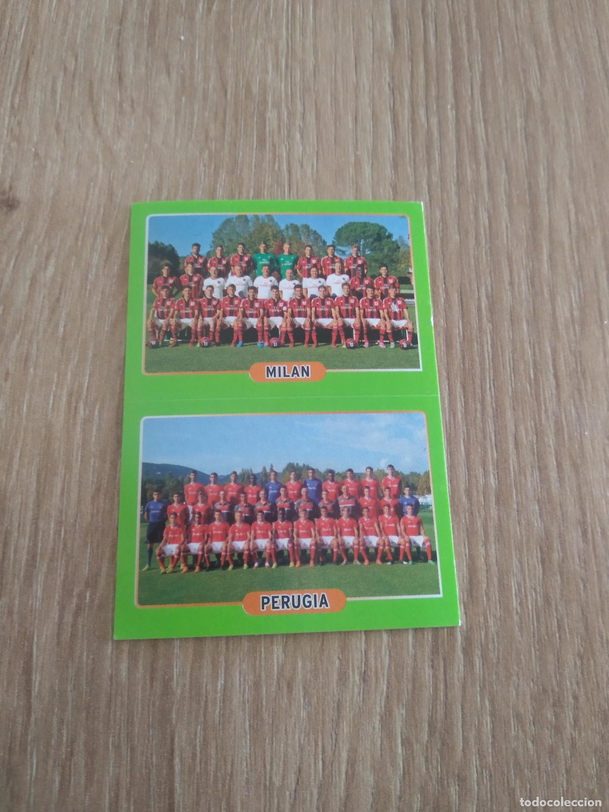 Cromos de Futebol: 535 EQUIPO AC MILAN PERUGIA CROMO FUTBOL PANINI LIGA ITALIA 14-15 CALCIATORI 2014-2015