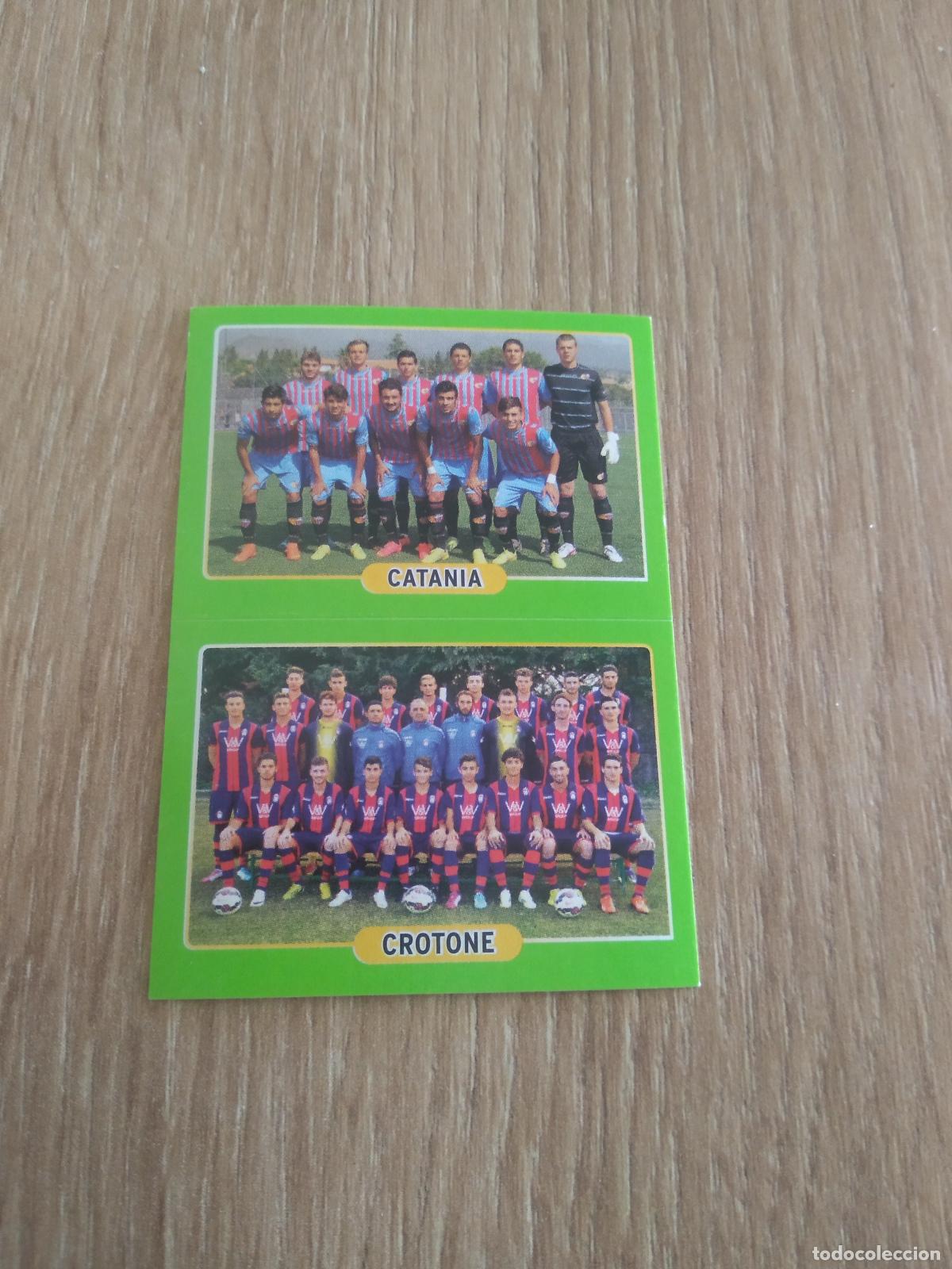 Cromos de f&uacute;tbol: 539 EQUIPO CATANIA CROTONE CROMO FUTBOL PANINI LIGA ITALIA 14-15 CALCIATORI 2014-2015
