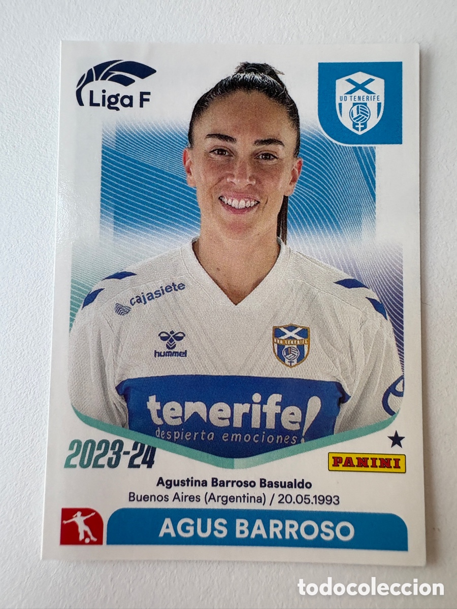 Cromos de f&uacute;tbol: Cromo Agus Barroso Tenerife 87 Panini Liga F 2023-24