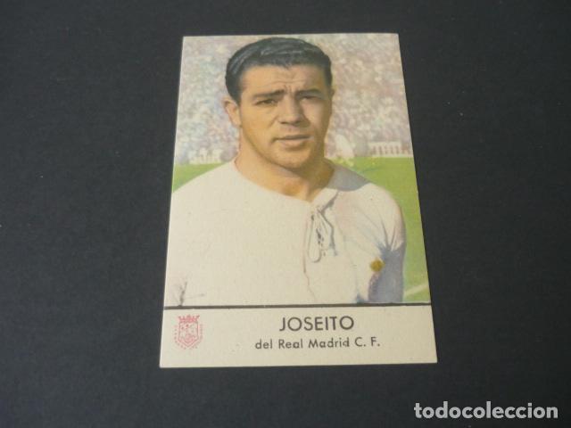 Cartes &agrave; collectionner de Football: JOSEITO FUTBOLISTA REAL MADRID CROMO PUBLICIDAD CHAMPA&Ntilde;A CASTELLBLANCH
