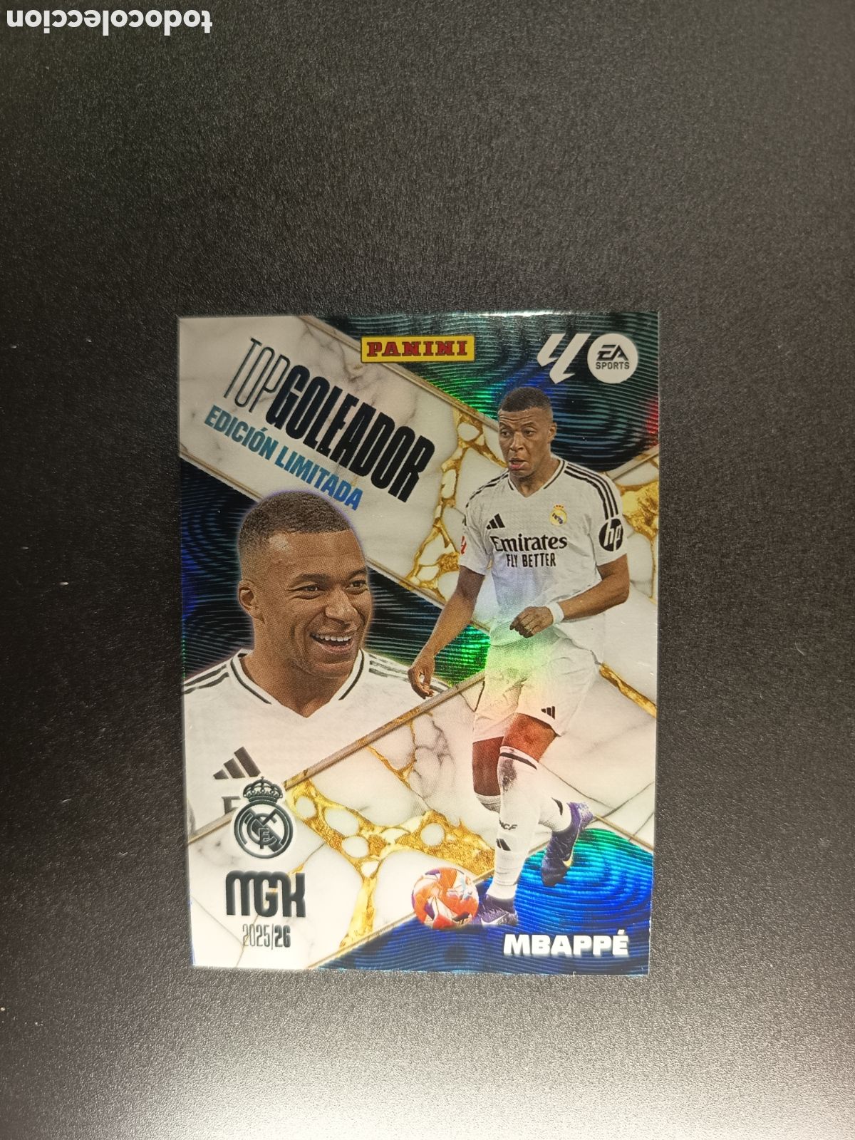 Cromos de Futebol: MBAPP&Eacute; REAL MADRID CF TOP GOLEADOR EDICI&Oacute;N LIMITADA MEGACRACKS 2025-26 2025 2026