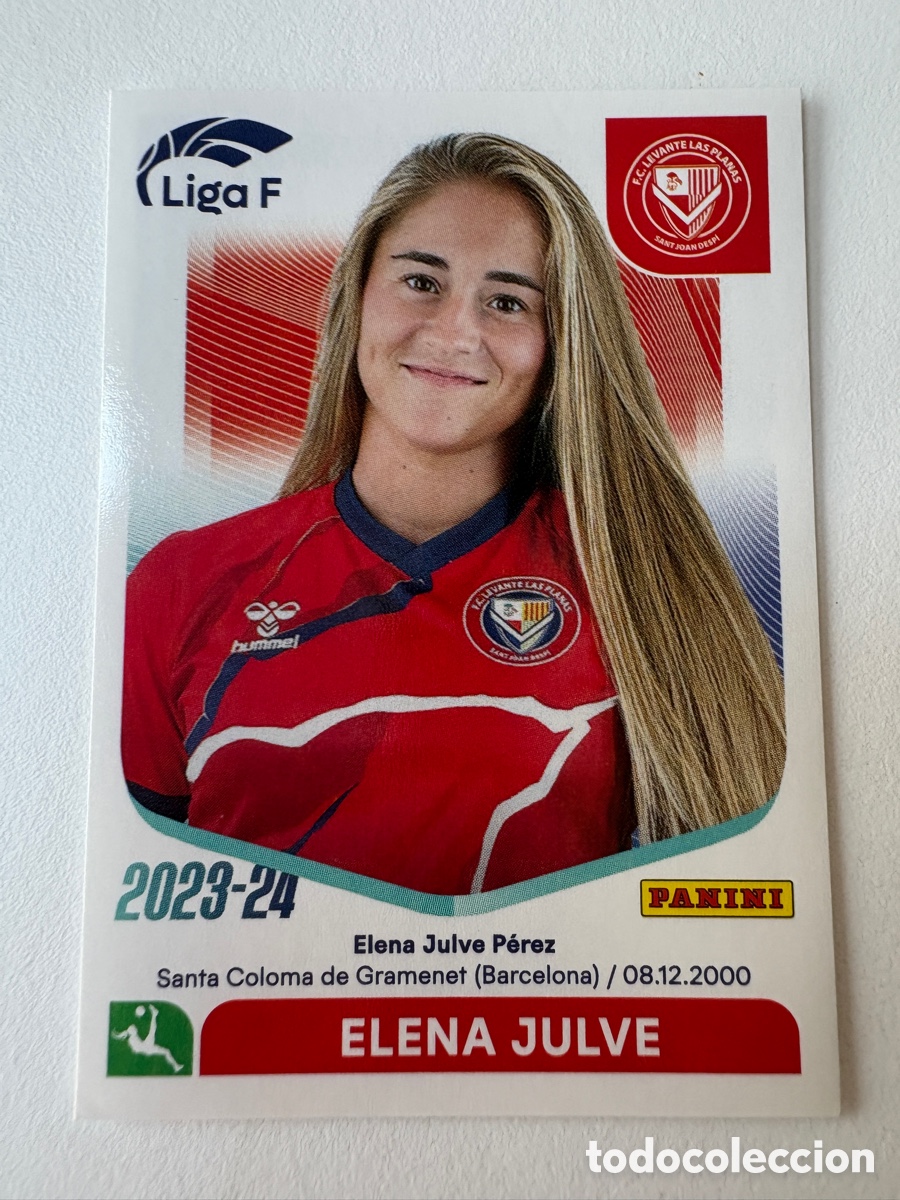 Cromos de Futebol: Cromo Elena Julve Levante Las Planas 159 Panini Liga F 2023-24