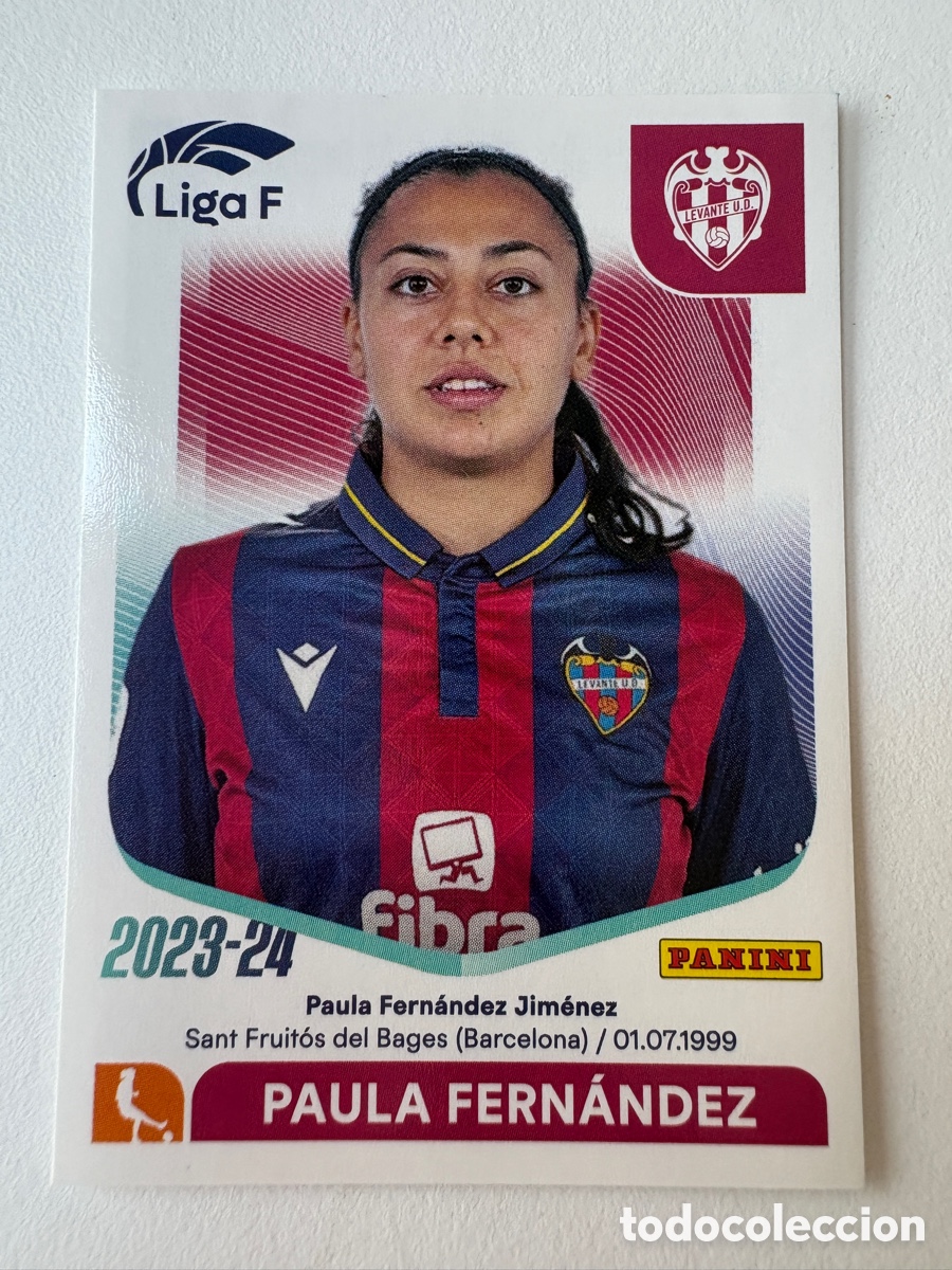 Cromos de Futebol: Cromo Paula Fern&aacute;ndez Levante 172 Panini Liga F 2023-24