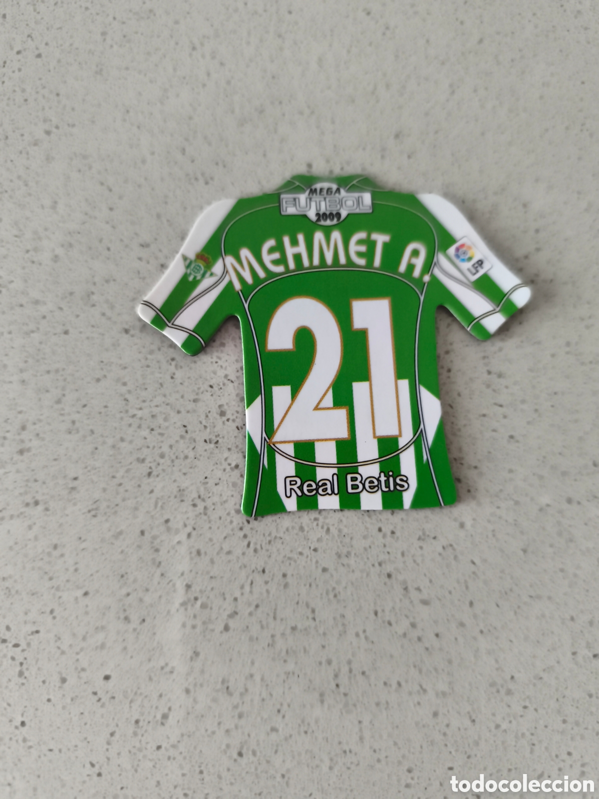 Cromos de Futebol: CAMISETA IMAN NUMERO 21 MEHMET A. BETIS. MEGA FUTBOL MAGNETS 2008-2009