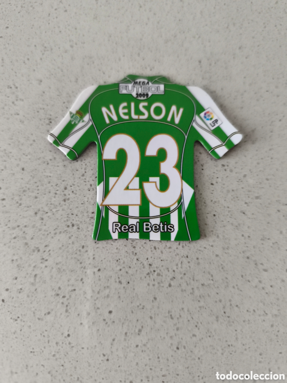Cromos de Futebol: CAMISETA IMAN NUMERO 23 NELSON BETIS. MEGA FUTBOL MAGNETS 2008-2009