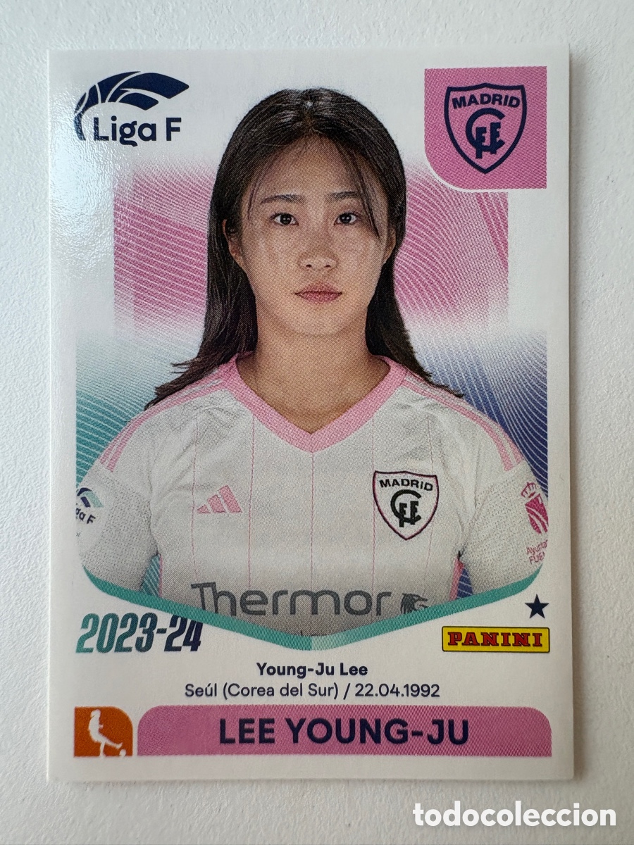 Cromos de f&uacute;tbol: Cromo Lee Young-ju Madrid CFF 194 Panini Liga F 2023-24