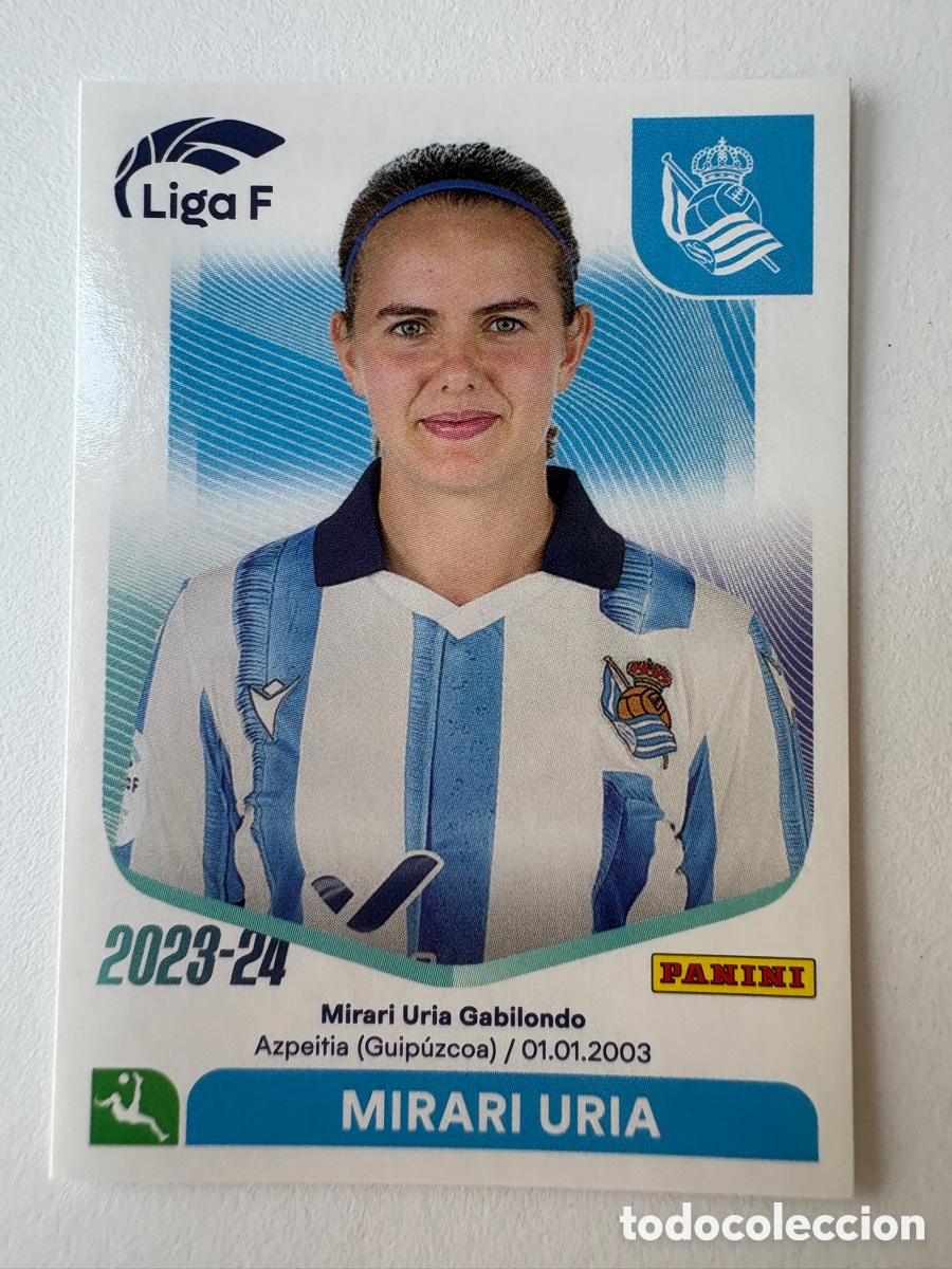 Cromos de f&uacute;tbol: Cromo Mirari Uria Real Sociedad 238 Panini Liga F 2023-24