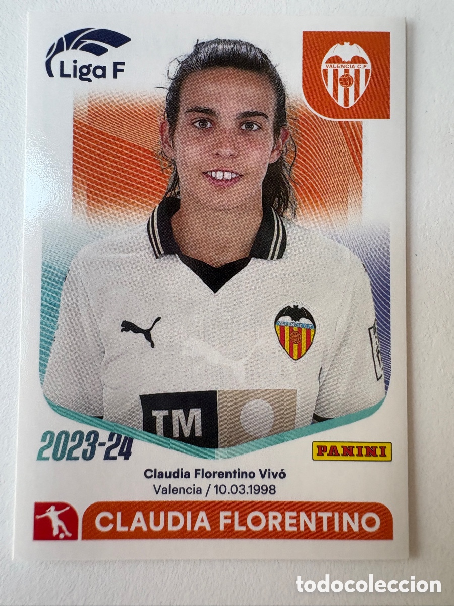 Cromos de f&uacute;tbol: Cromo Claudia Florentino Valencia 287 Panini Liga F 2023-24