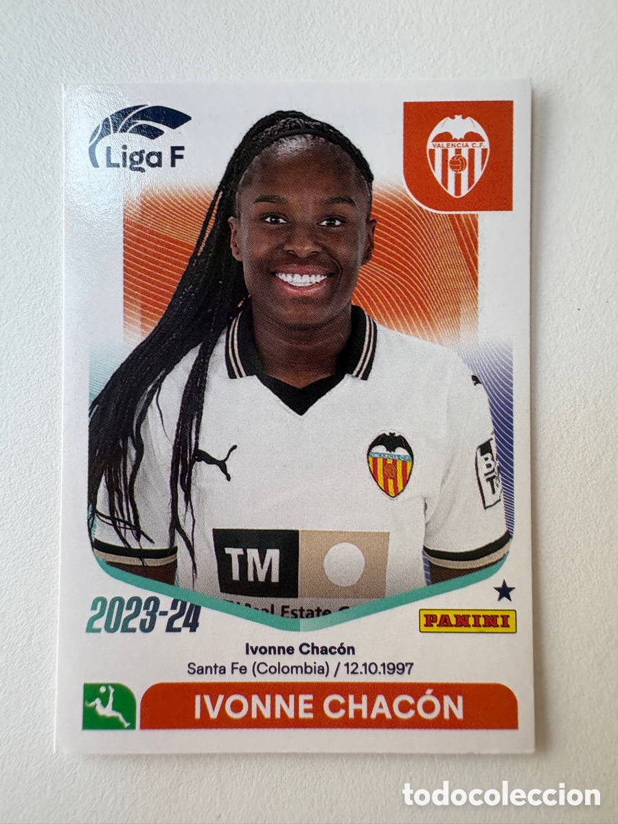Cromos de f&uacute;tbol: Cromo Ivonne Chac&oacute;n Valencia 301A Panini Liga F 2023-24