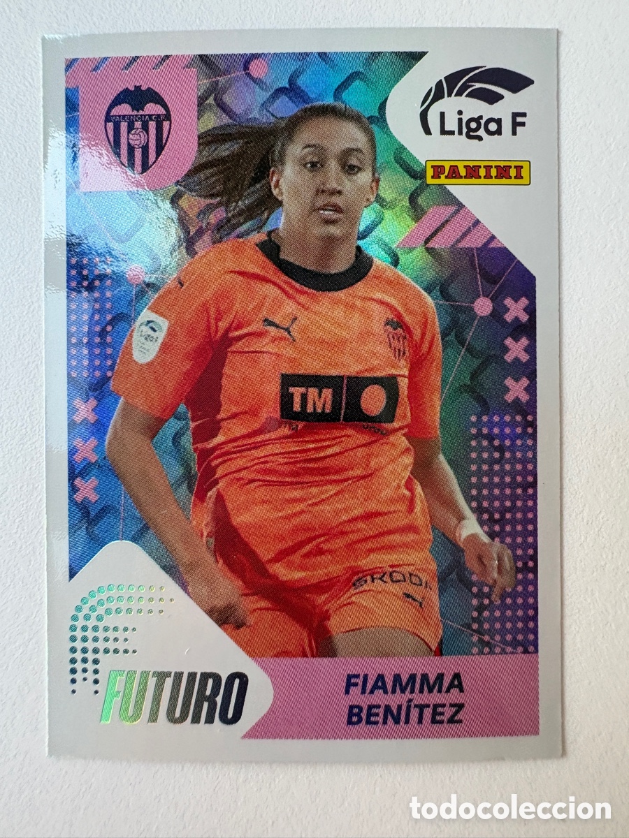 Cromos de f&uacute;tbol: Cromo Fiamma Ben&iacute;tez Futuro Valencia 370 Panini Liga F 2023-24