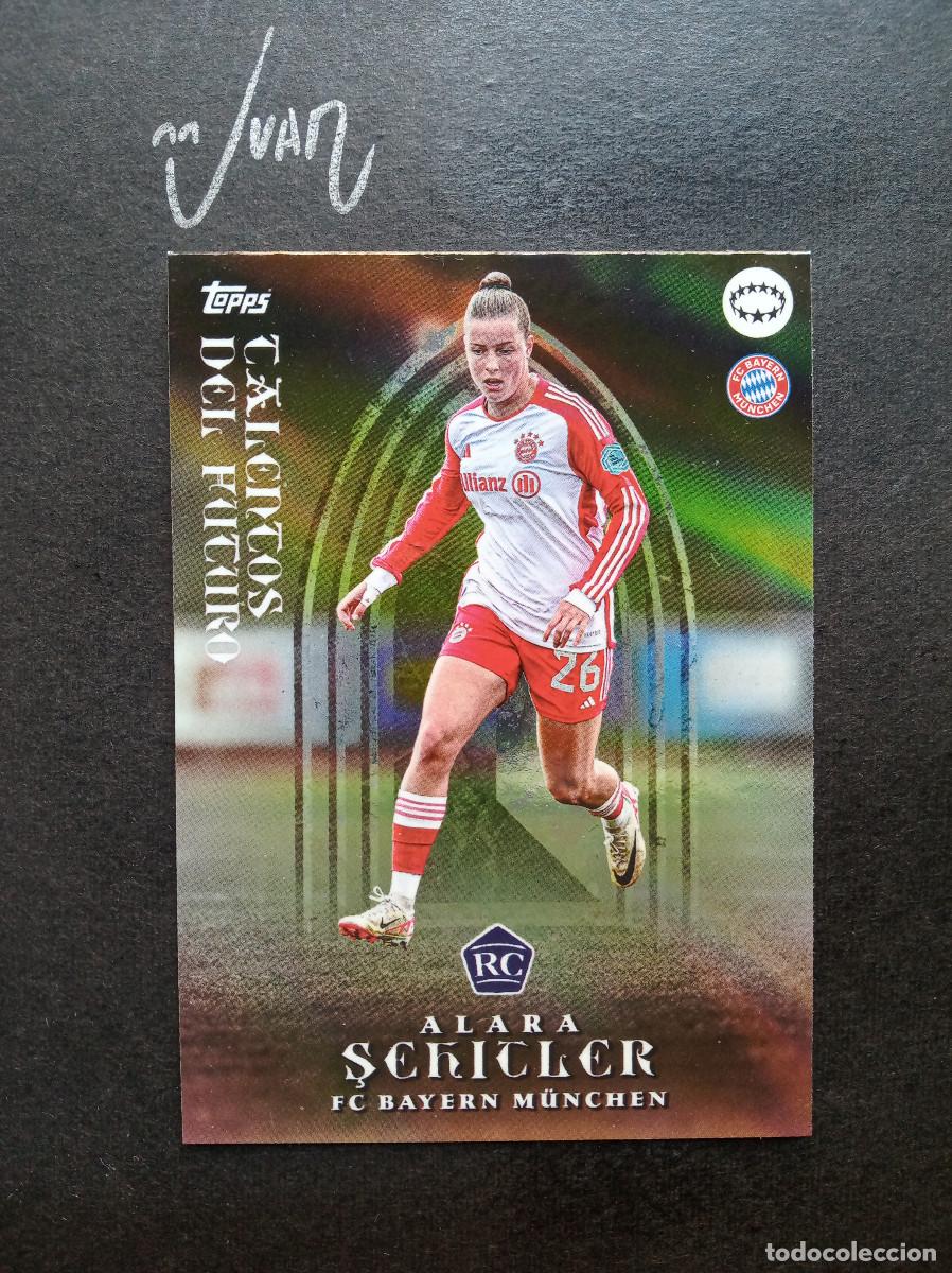 Fu&szlig;ball-Sticker: TALENTOS FUTURO ROOKIE ALARA SEHITLER BAYERN MUNICH ⚽ TOPPS &reg; AITANA BONMATI CURATED SET WOMEN 2024