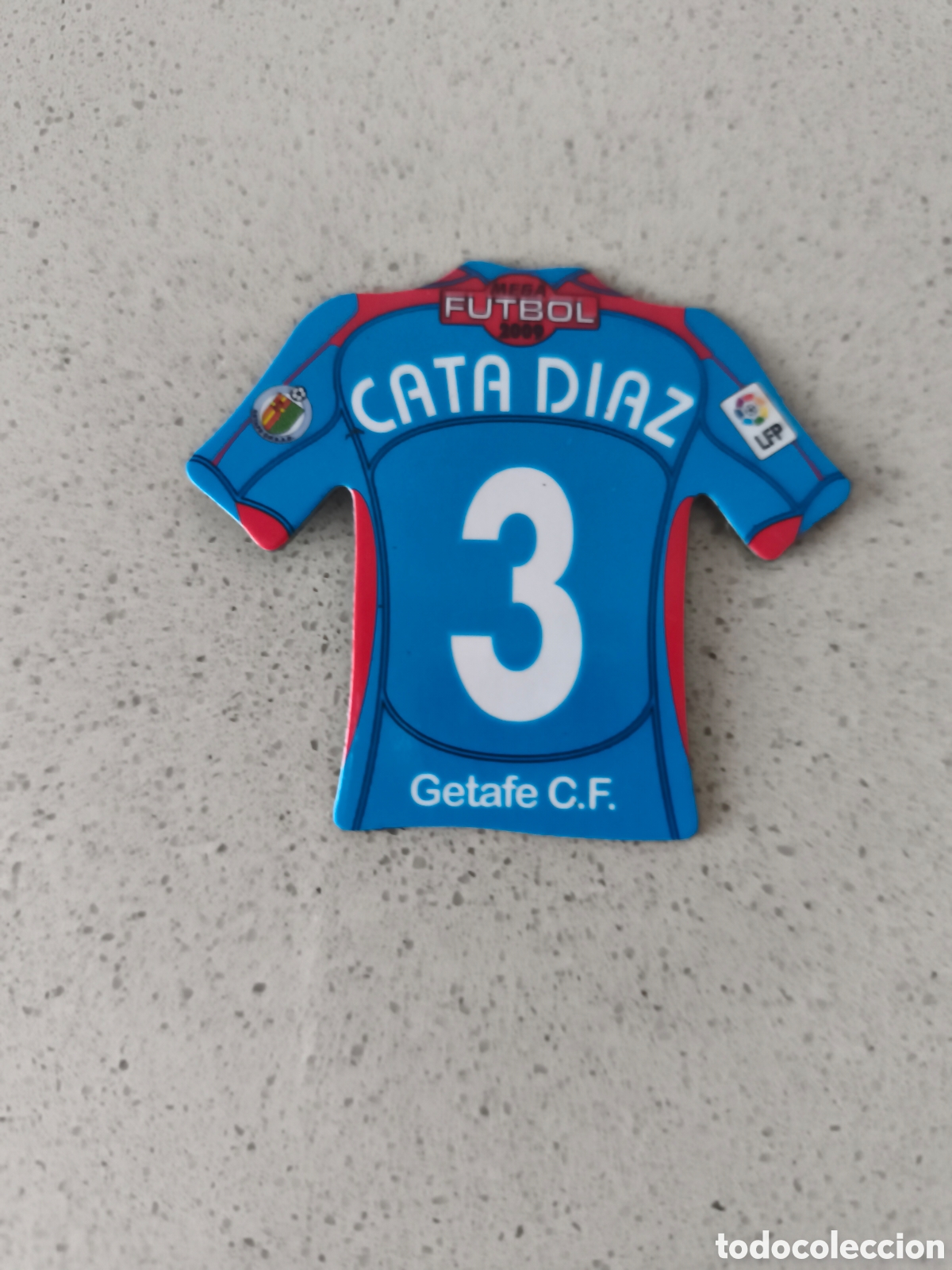 Fu&szlig;ball-Sticker: CAMISETA IMAN NUMERO 3 CATA DIAZ GETAFE. MEGA FUTBOL MAGNETS 2008-2009