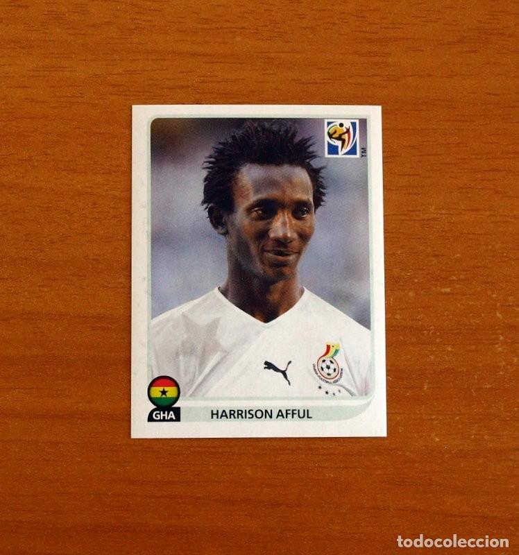 Football Stickers: Ghana -N&ordm; 321 Harrison Afful -Mundial South Africa 2010 FIFA World Cup-Panini -Nunca Pegado