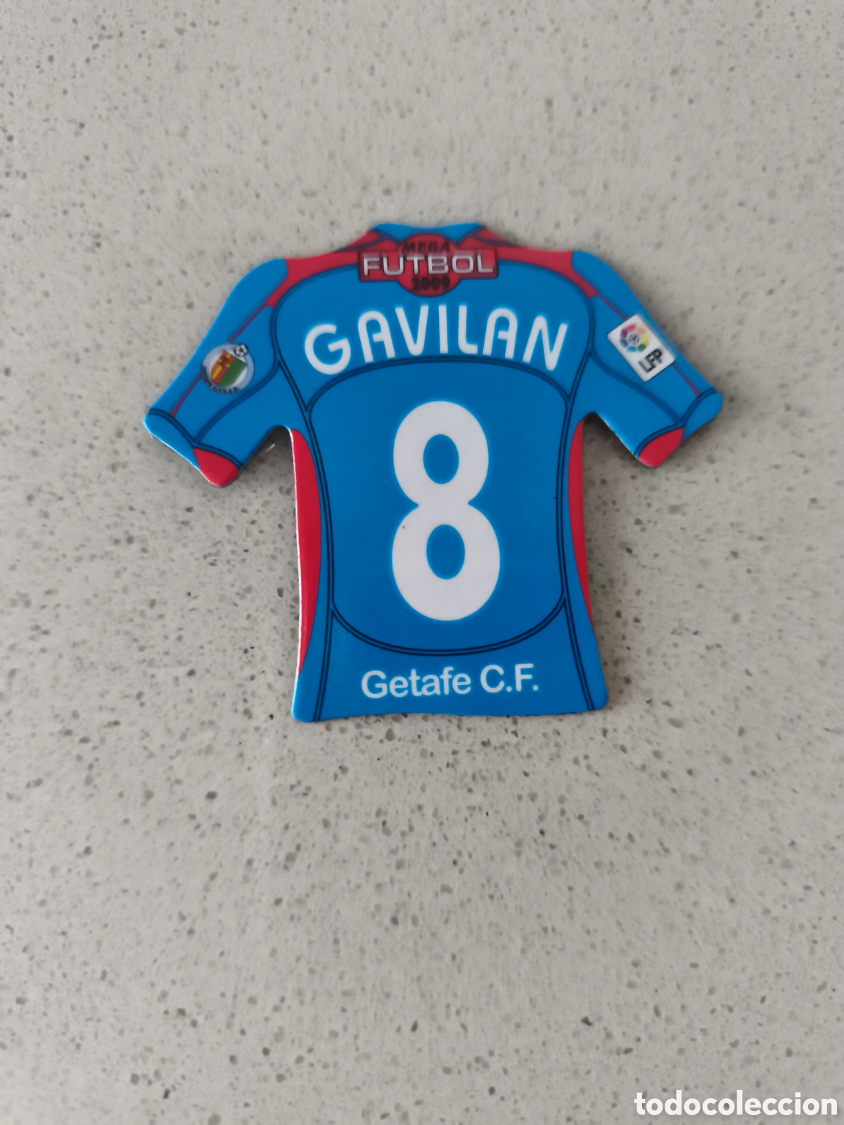 Figurine di Calcio: CAMISETA IMAN NUMERO 8 GAVILAN GETAFE. MEGA FUTBOL MAGNETS 2008-2009