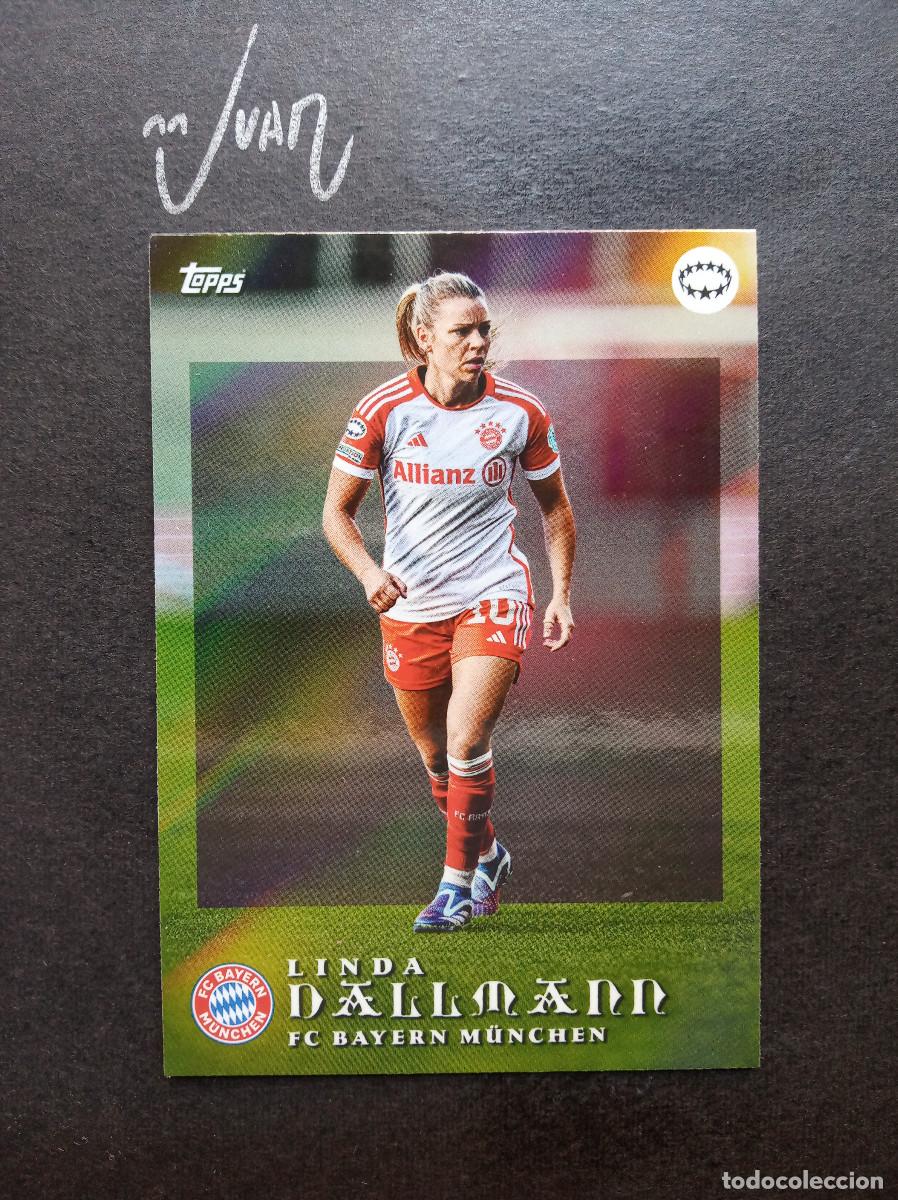 Figurine di Calcio: PLAYMAKERS LINDA DALLMAN BAYERN MUNICH ⚽ TOPPS &reg; AITANA BONMATI CURATED SET WOMEN 2024 NUEVO