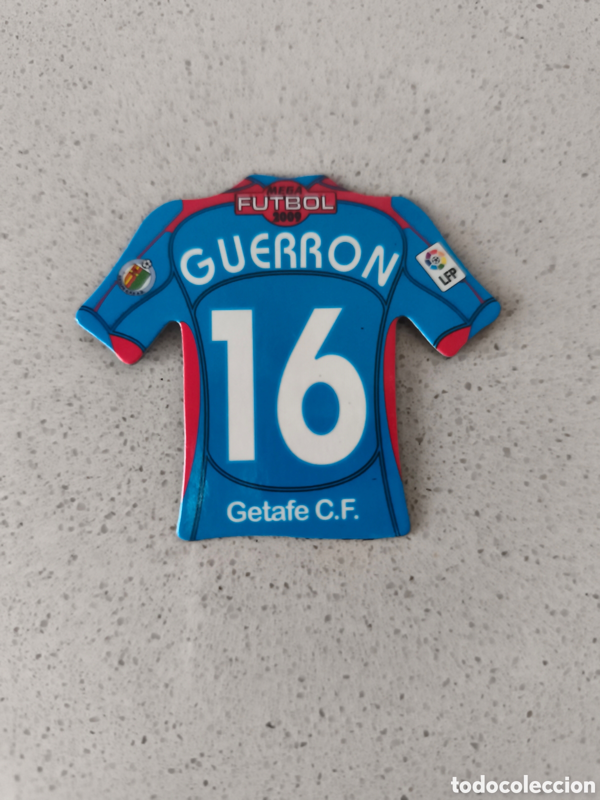Figurine di Calcio: CAMISETA IMAN NUMERO 16 GUERRON GETAFE. MEGA FUTBOL MAGNETS 2008-2009