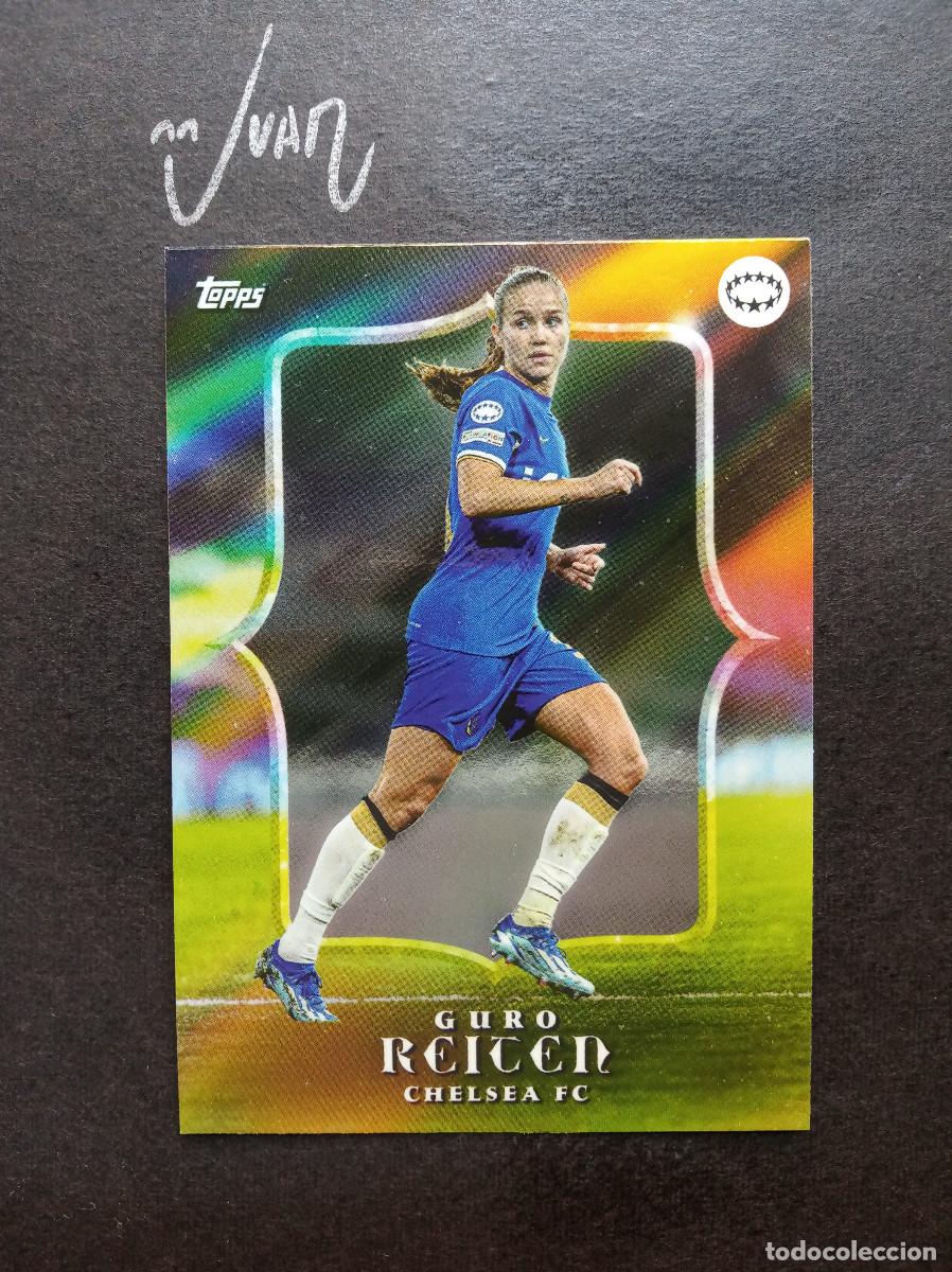 Football Stickers: ESTRELLAS UWCL GURO REITEN CHELSEA NORUEGA ⚽ TOPPS &reg; AITANA BONMATI CURATED SET WOMEN 2024 NUEVO