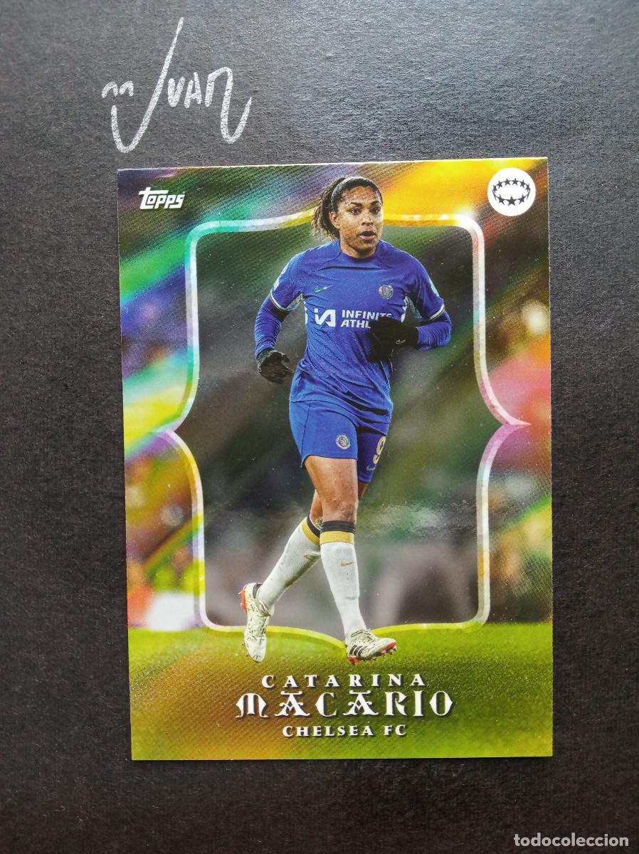 Football Stickers: ESTRELLAS UWCL CATARINA MACARIO CHELSEA USWNT ⚽ TOPPS &reg; AITANA BONMATI CURATED SET WOMEN 2024 NUEVO