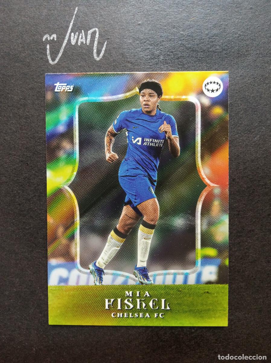 Fu&szlig;ball-Sticker: ESTRELLAS UWCL MIA FISHEL CHELSEA USWNT ⚽ TOPPS &reg; AITANA BONMATI CURATED SET WOMEN 2024 NUEVO