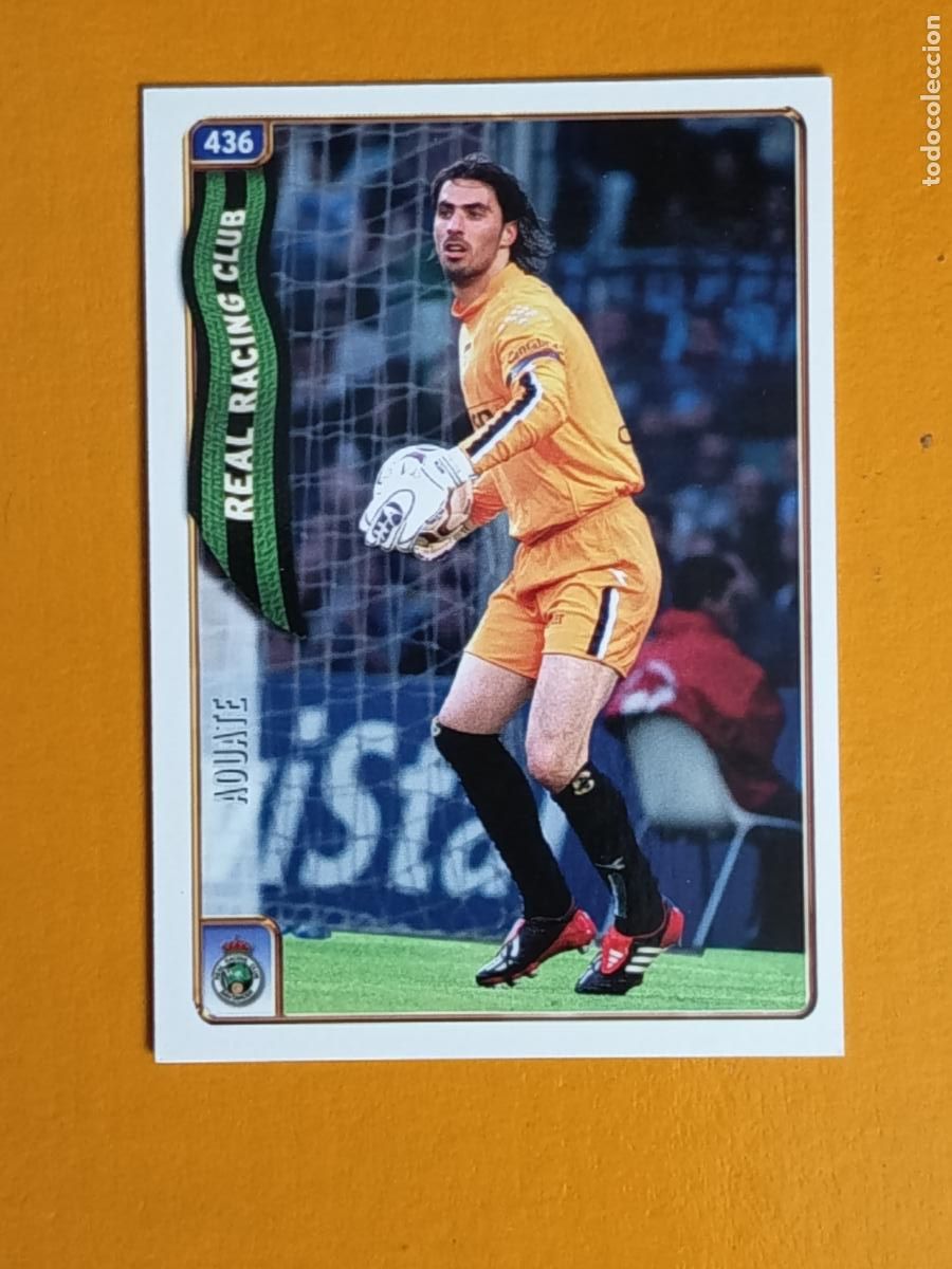 Cromos de f&uacute;tbol: 436 AOUATE. RACING DE SANTANDER. LAS FICHAS DE LA LIGA 2005. MUNDICROMO