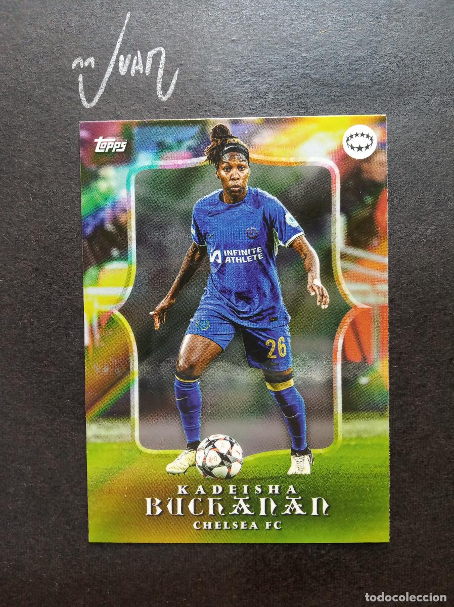 Figurine di Calcio: ESTRELLAS UWCL BUCHANAN CHELSEA CANADA ⚽ TOPPS &reg; AITANA BONMATI CURATED SET WOMEN 2024 NUEVO
