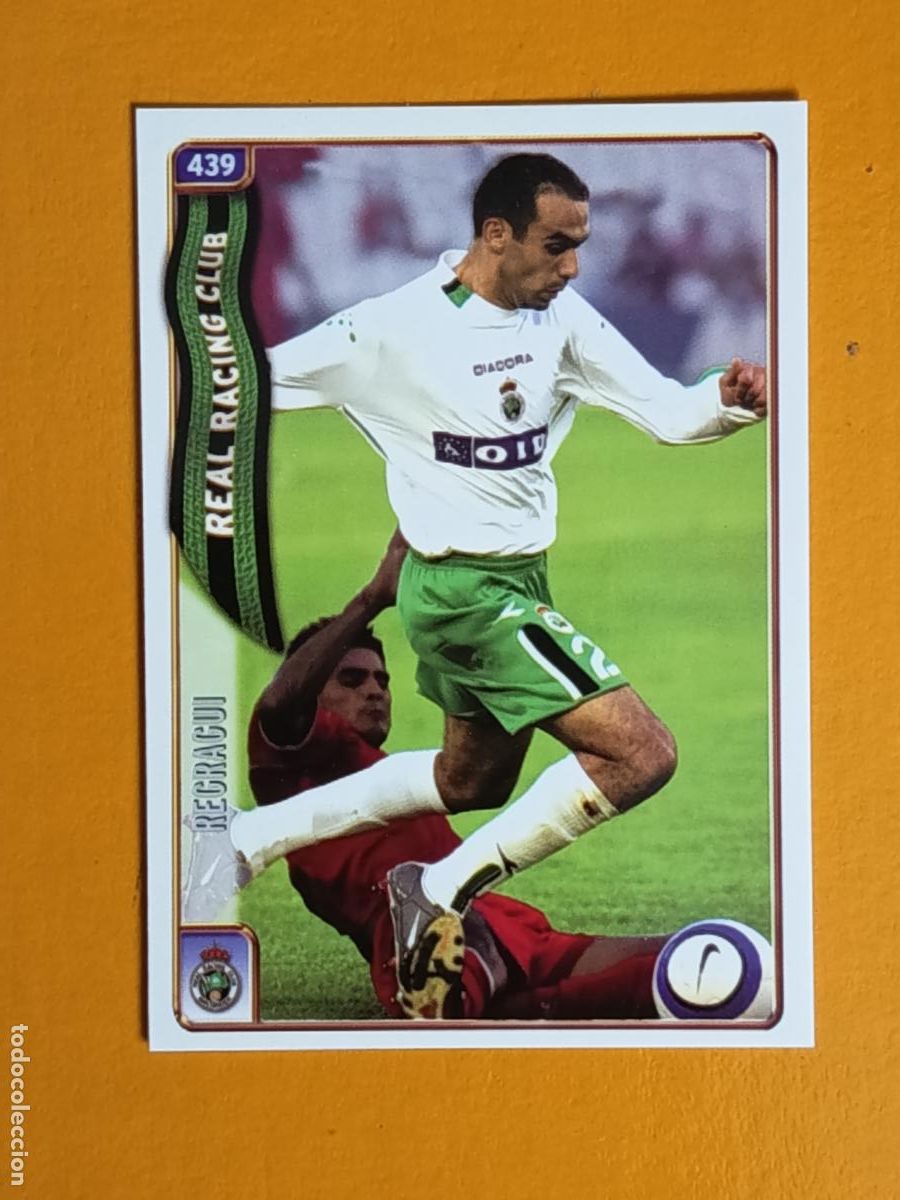 Cromos de f&uacute;tbol: 439 REGRAGUI. RACING DE SANTANDER. LAS FICHAS DE LA LIGA 2005. MUNDICROMO