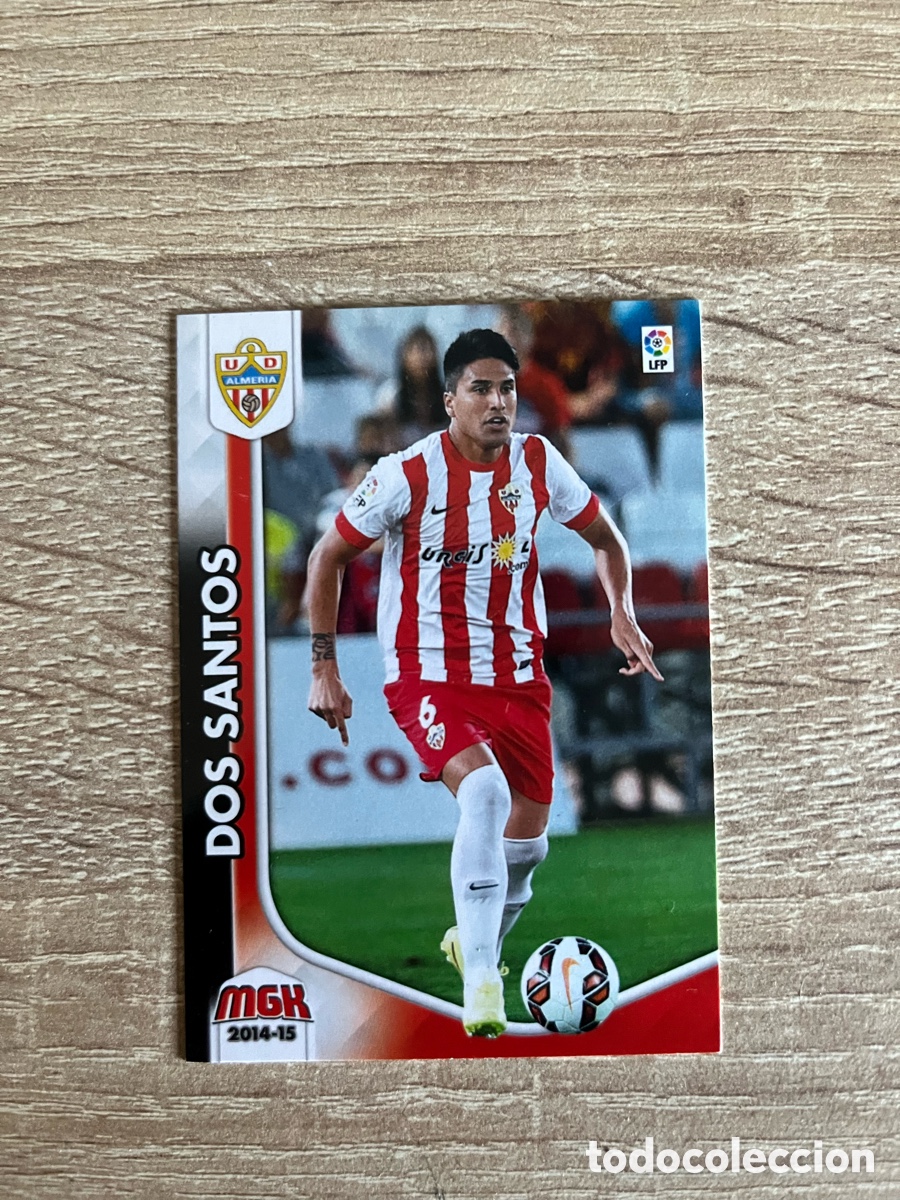 Cromos de f&uacute;tbol: 6 BIS DOS SANTOS NUEVA FICHA MEGACRACKS MGK 2014 2015 14 15 ALMER&Iacute;A