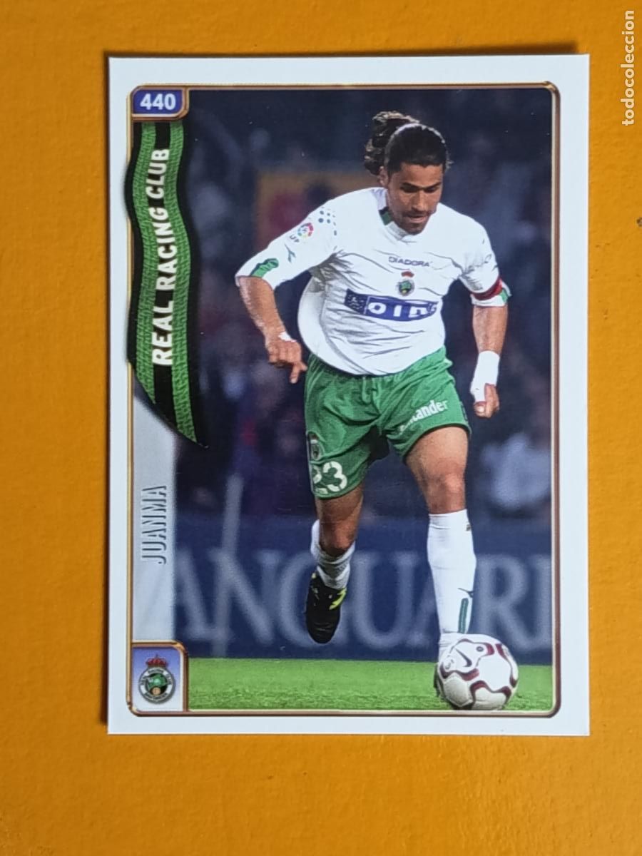 Cromos de f&uacute;tbol: 440 JUANMA. RACING DE SANTANDER. LAS FICHAS DE LA LIGA 2005. MUNDICROMO
