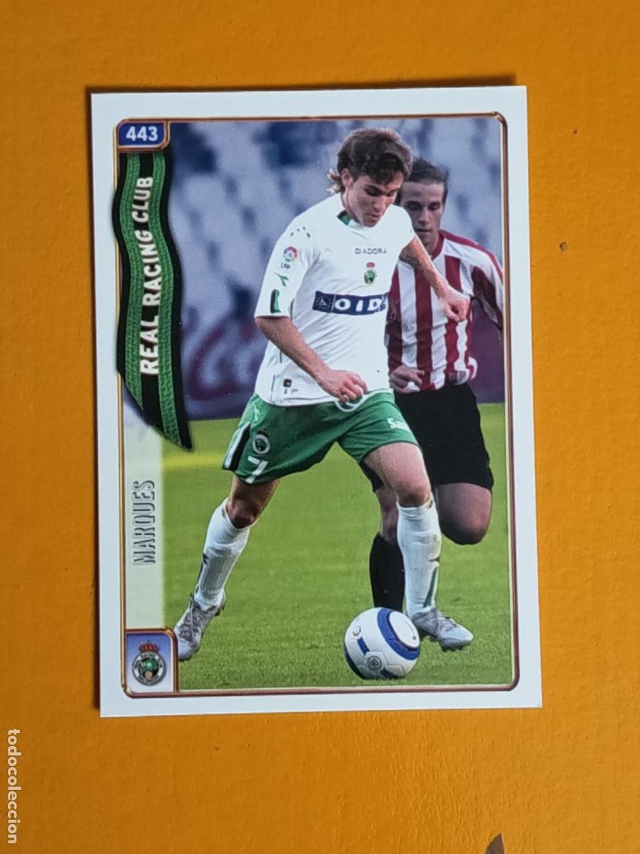 Cromos de f&uacute;tbol: 443 MARQU&Eacute;S. RACING DE SANTANDER. LAS FICHAS DE LA LIGA 2005. MUNDICROMO