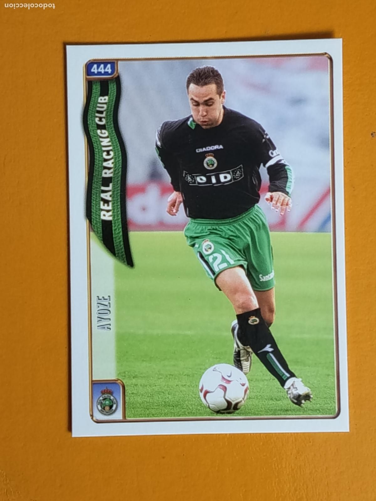 Cromos de f&uacute;tbol: 444 AYOZE. RACING DE SANTANDER. LAS FICHAS DE LA LIGA 2005. MUNDICROMO