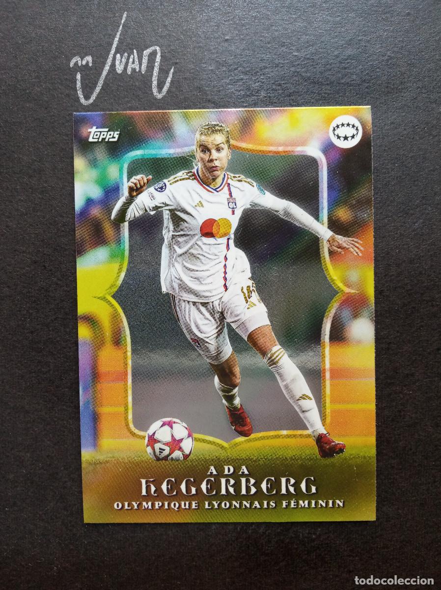 Cromos de f&uacute;tbol: ESTRELLAS UWCL ADA HEGERBERG OLYMPIQUE LYON ⚽ TOPPS &reg; AITANA BONMATI CURATED SET WOMEN 2024 NUEVO