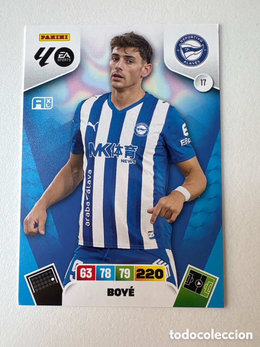 Cromos de f&uacute;tbol: Carta Boy&eacute; Alav&eacute;s 17 Adrenalyn 2025-26
