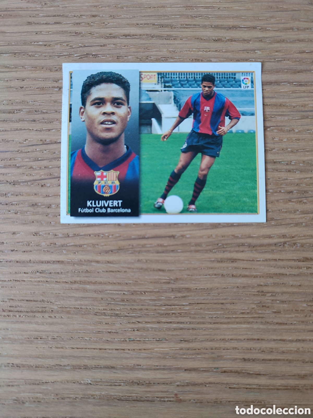 Football Stickers: Kluivert Coloca Liga Este 98 99 Barcelona Ventanilla