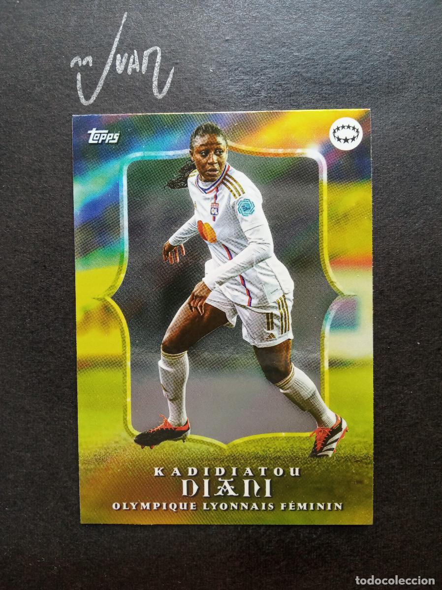Football Stickers: ESTRELLAS UWCL KADIDIATOU DIANI OLYMPIQUE LYONNAIS ⚽ TOPPS &reg; AITANA BONMATI CURATED SET WOMEN 2024