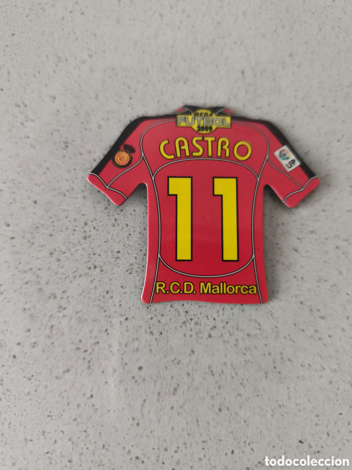 Football Stickers: CAMISETA IMAN NUMERO 11 CASTRO MALLORCA. MEGA FUTBOL MAGNETS 2008-2009