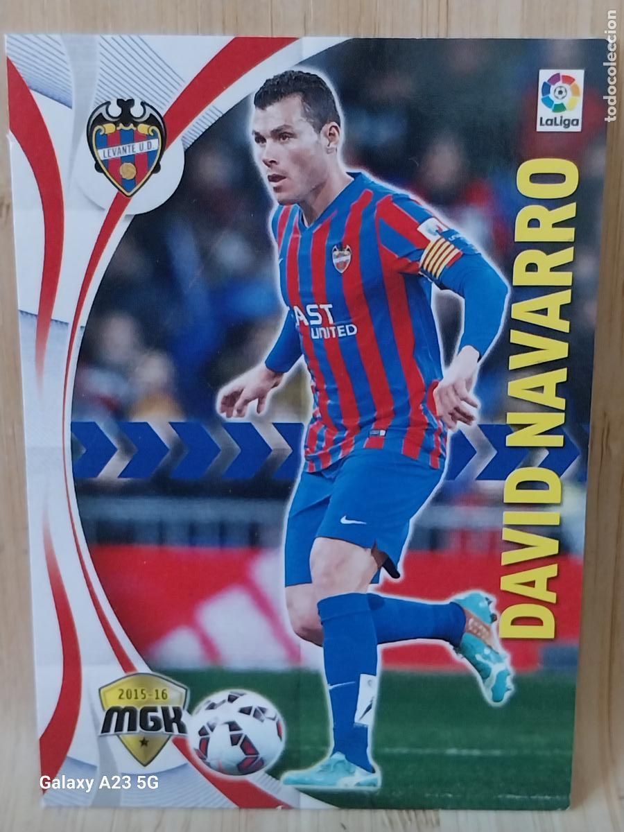 Football Stickers: DAVID NAVARRO LEVANTE MGK 2015 15 16 CROMO CARTA 304 ORIGINAL